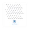 Boardwalk Toilet Brushes, 10 in L Handle, White, Plastic, 12 in L Overall, 25 PK BWK00170